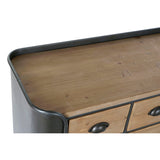 Chest of drawers DKD Home Decor Grey Natural Metal Fir Loft 97 x 37 x 79 cm-3