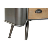 Chest of drawers DKD Home Decor Grey Natural Metal Fir Loft 97 x 37 x 79 cm-2