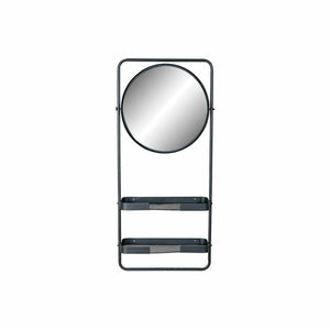 Wall mirror DKD Home Decor Black Metal Mirror 55 x 20 x 120 cm (1 Unit)-0