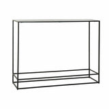 Console DKD Home Decor 110 x 25 x 84 cm Black Golden Aluminium Plastic-0