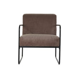 Armchair DKD Home Decor Black Brown Polyester Iron (64 x 74 x 79 cm)-4