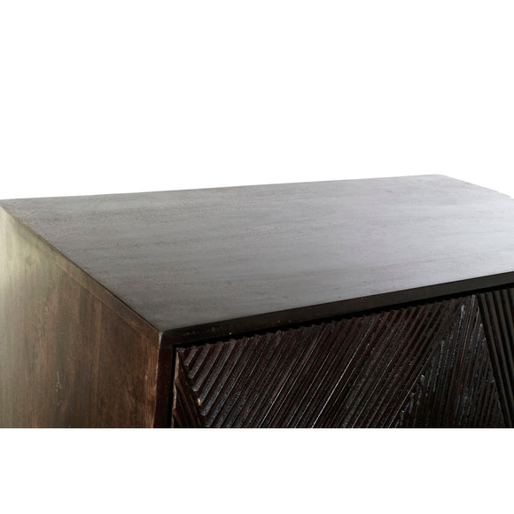 Sideboard DKD Home Decor Black Dark brown Metal Mango wood 84 x 43 x 153,5 cm-10
