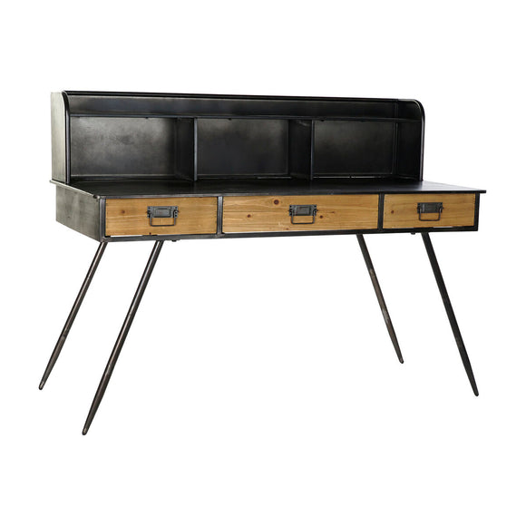 Desk DKD Home Decor S3023220 Black Metal MDF Wood (135 x 60 x 102 cm)-0