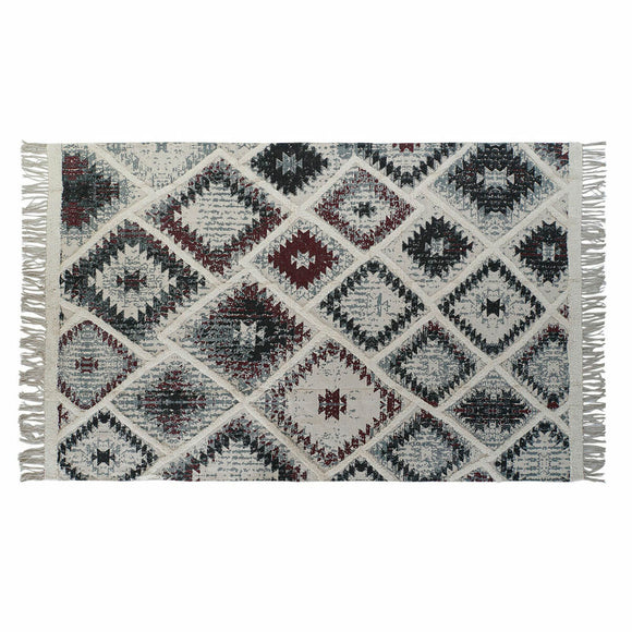 Carpet DKD Home Decor White Red Cotton (200 x 290 x 1 cm)-0