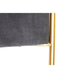 Bench DKD Home Decor   Foam Grey Golden Metal Polyester Velvet MDF Wood (80 x 80 x 47 cm)-3