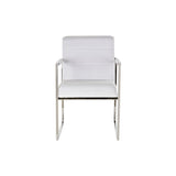 Chair DKD Home Decor Polyester Steel White (56 x 68 x 92 cm)-3