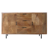 Sideboard DKD Home Decor Natural Metal Mango wood (145 x 40 x 86 cm)-6