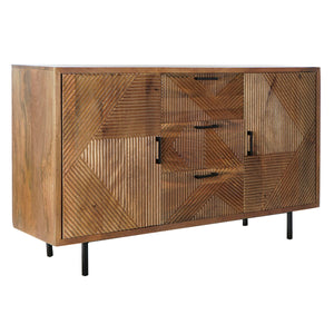 Sideboard DKD Home Decor Natural Metal Mango wood (145 x 40 x 86 cm)-0