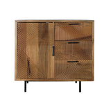 Sideboard DKD Home Decor Natural Metal Mango wood (90 x 40 x 87 cm)-1
