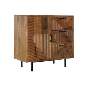 Sideboard DKD Home Decor Natural Metal Mango wood (90 x 40 x 87 cm)-0
