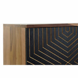 TV furniture DKD Home Decor Black Natural Wood 130 x 40 x 57 cm-6