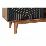 TV furniture DKD Home Decor Black Natural Wood 130 x 40 x 57 cm-4