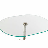 Side table DKD Home Decor Transparent Aluminium Crystal Silver Horse (54 x 39 x 57 cm)-2