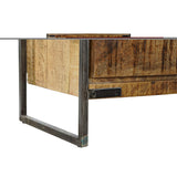 Cupboard DKD Home Decor 8424001857029 120 x 41 x 161 cm Natural Black Steel Mango wood-4