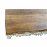 Dining Table DKD Home Decor Aged finish White Multicolour Natural Wood Mango wood 120 x 61 x 49 cm-1