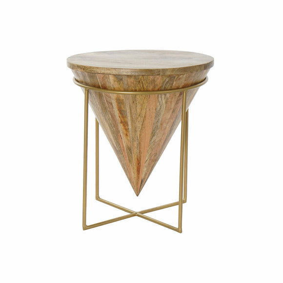 Side table DKD Home Decor Metal Mango wood (40 x 40 x 45 cm)-0