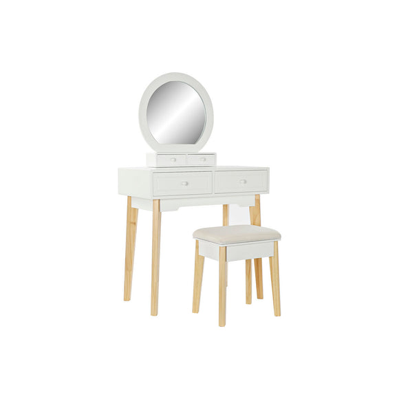 Dresser DKD Home Decor White Natural Mirror MDF Wood 75 x 40 x 129 cm-0