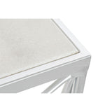 Console DKD Home Decor White Silver Metal Marble 100 x 33 x 78 cm-1