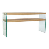 Console DKD Home Decor Crystal Transparent Light brown 160 x 45 x 80 cm MDF Wood-0