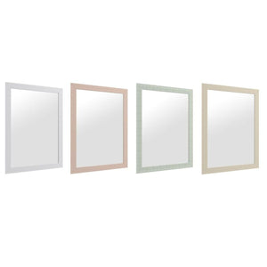Wall mirror DKD Home Decor 70 x 2 x 96 cm Crystal Beige Pink Green Light grey polystyrene Urban (4 Pieces)-0