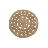 Carpet DKD Home Decor Tropical Jute (200 x 200 x 200 cm)-0