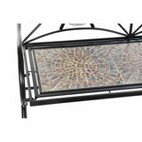 Bench DKD Home Decor Ceramic Mosaic Ironwork (111 x 54 x 88 cm)-5