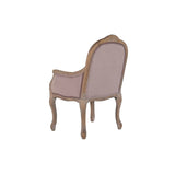 Dining Chair DKD Home Decor Pink Natural 62 x 55 x 100 cm 63,5 x 50 x 102 cm-1