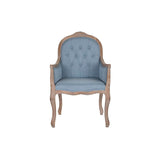 Dining Chair DKD Home Decor Blue Natural 30 x 40 cm 62 x 55 x 100 cm 63,5 x 50 x 102 cm-1