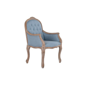Dining Chair DKD Home Decor Blue Natural 30 x 40 cm 62 x 55 x 100 cm 63,5 x 50 x 102 cm-0