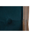 Chair DKD Home Decor Turquoise Linen Rubber wood (63.5 x 50 x 102 cm)-3