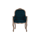 Chair DKD Home Decor Turquoise Linen Rubber wood (63.5 x 50 x 102 cm)-2