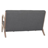 2-Seater Sofa DKD Home Decor Dark grey Rubber wood 122 x 85 x 74 cm-4