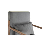 Armchair DKD Home Decor Natural Grey Linen Rubber wood (66 x 85 x 81 cm)-3