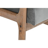 Armchair DKD Home Decor Natural Grey Linen Rubber wood (66 x 85 x 81 cm)-2