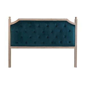 Headboard DKD Home Decor Turquoise Natural Rubber wood 160 x 6 x 120 cm-0