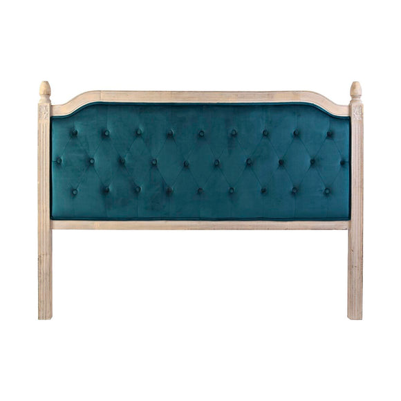 Headboard DKD Home Decor Turquoise Wood Rubber wood 160 x 6 x 120 cm-0