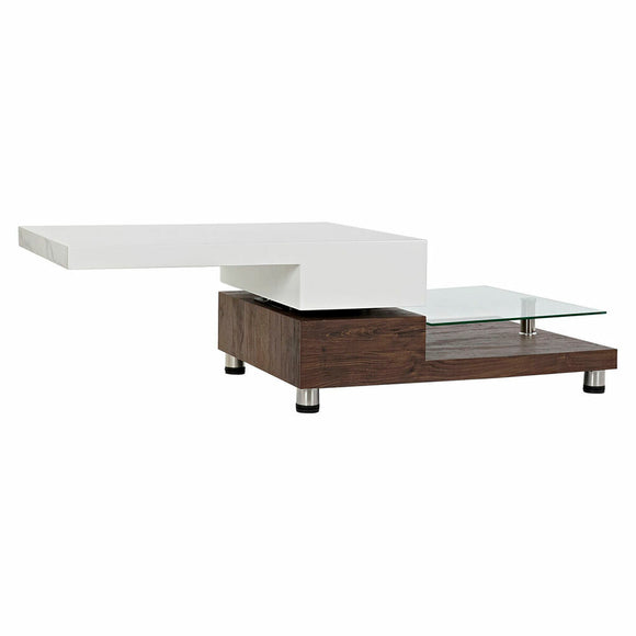 Centre Table DKD Home Decor 80 x 60 x 38 cm Crystal Aluminium MDF Wood-0