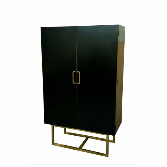 Cupboard DKD Home Decor   110 x 50 x 180 cm Black Metal Poplar-0