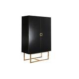 Cupboard DKD Home Decor   110 x 50 x 180 cm Black Metal Poplar-1