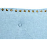 Headboard DKD Home Decor Blue Beige Celeste Rubber wood 146 x 6 x 68 cm-1