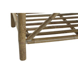 Bench DKD Home Decor Natural Beige Brown Cotton Bamboo (100 x 44 x 55 cm)-2