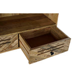 Shelves DKD Home Decor Black Metal Dark brown Mango wood 100 x 40 x 180 cm-2