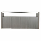 Sideboard DKD Home Decor   Grey Aluminium Crystal Oak Tempered Glass 165 x 39 x 76 cm-1