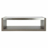 Centre Table DKD Home Decor Crystal Aluminium Oak Tempered Glass (120 x 60 x 37,5 cm)-2