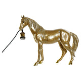 Desk lamp DKD Home Decor Resin 25W 220 V Golden Horse (59.5 x 16.5 x 47 cm)-0