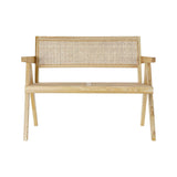 Bench with backrest DKD Home Decor Natural Vintage 105,5 x 62 x 83 cm-3