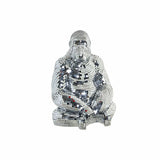 Decorative Figure DKD Home Decor Silver Resin Gorilla (35 x 31 x 46 cm)-0