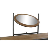 Dresser DKD Home Decor Black Natural Metal Fir Fir wood 130 x 44 x 136 cm-5