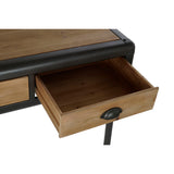 Dresser DKD Home Decor Black Natural Metal Fir Fir wood 130 x 44 x 136 cm-4