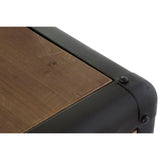 Dresser DKD Home Decor Black Natural Metal Fir Fir wood 130 x 44 x 136 cm-2